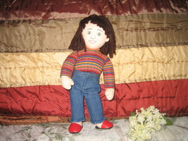 CLOTH DOLL RED SHOE GIRL - $8.00