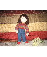CLOTH DOLL RED SHOE GIRL - $8.00