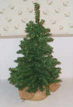 Tabletop Decorative Green Artificial Christmas Tree 19&quot; Tall with Base G... - $15.00