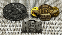 Harley-Davidson HOG Biker Motorcycle &amp; Ladies of Harley Lapel Pins ~ Lot... - $14.50