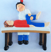 Male Occupational Physical Therapist Chiropractor and Patient Ornament  - $17.80