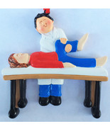 Male Occupational Physical Therapist Chiropractor and Patient Ornament  - £14.22 GBP