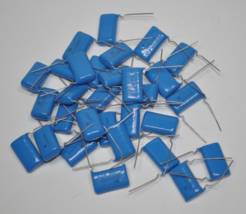 Lot of 30 NOS Thomson 2.2 100V 5% Polyester Film Capacitors - $39.59