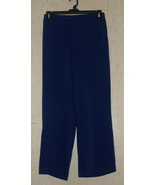 NWT WOMENS Bob Mackie WEARABLE ART NAVY BLUE PULL ON PANTS W/ POCKETS  S... - €32,44 EUR
