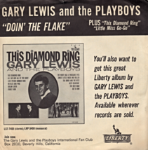 Gary Lewis &amp; The Playboys 45 RPM Record -Doing The Flake, This Diamond Ring - £1.98 GBP