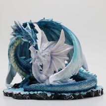 Blue Mom and White Baby Dragon Figurine Height = 5.5" inch 71533 - $72.30
