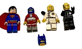 Lego Mini Figures Lot Of Four Used Superman Zane Deadshot Spy And Batman Head - £19.98 GBP