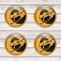 Logo Snake 4 x 50 domed stickers for wheel center caps - £10.22 GBP