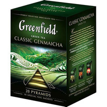 Greenfield Classic Genmancha Green Tea 20 Pyramids - £4.66 GBP
