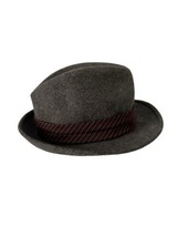 Goorin Bros Mens Hat Gray Wool Classic Fedora Sz Medium - £21.89 GBP
