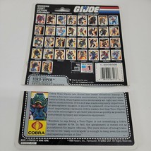 Vintage 1988 G.I. Joe TOXO-VIPER *File Card Only* No Figure Arah Cobra - £7.66 GBP
