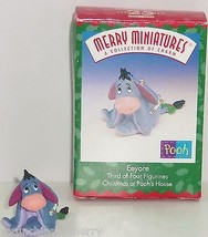 Disney Eeyore Hallmark Merry Miniatures Ornament 1999 Vintage Pooh Boxed - $19.95