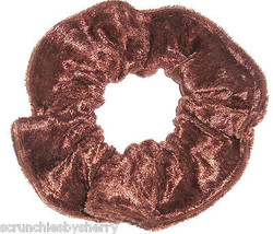 Light Brown Panne Velvet Hair Scrunchie Scrunchies by Sherry Ponytail Ho... - $6.99