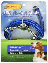 WESTMINSTER PET PRODUCTS Pet Expert 15&#39; Lightweight Tie-Out Cable for Do... - $34.46 CAD