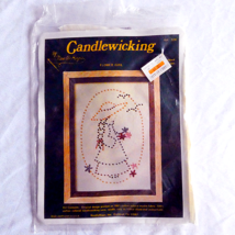Needle Magic Vintage FLOWER GIRL Candlewicking Embroidery KIT - 1970&#39;s NEW - $9.79