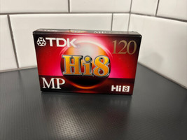 TDK Hi8 MP 120 min 8mm Camcorder Video Cassette Tape NEW - £5.89 GBP