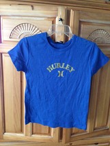 girls blue short sleeve top size medium by Hurley Girlie - $15.99