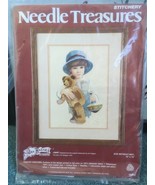 NEEDLE TREASURES STITCHERY KIT CREWEL EMBROIDERY JAN HAGARA JIMMY - $20.75