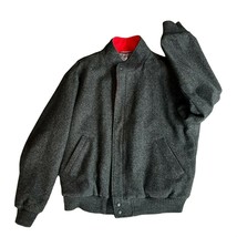 Vintage Dash Classics Mens 100% Pure Virgin Wool Coat Jacket Zip Button ... - £35.47 GBP