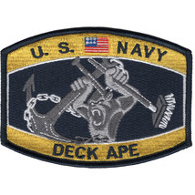 4.5&quot; Navy Deck Ape Boatswain&#39;s Mate Bm Embroidered Patch - $29.99