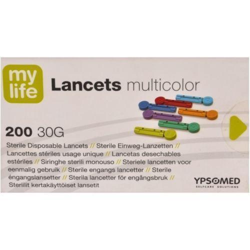 Mylife 30G Lancets Multicolor x 200