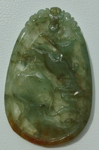 Chinese Jadeite (Hard Jade) [Grade A] Deer Pepper Pendant - £62.44 GBP