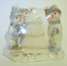 Snowman Trio Tree Candle and Candle Holder - $19.99