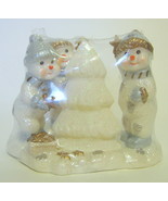 Snowman Trio Tree Candle and Candle Holder - $27.42 CAD
