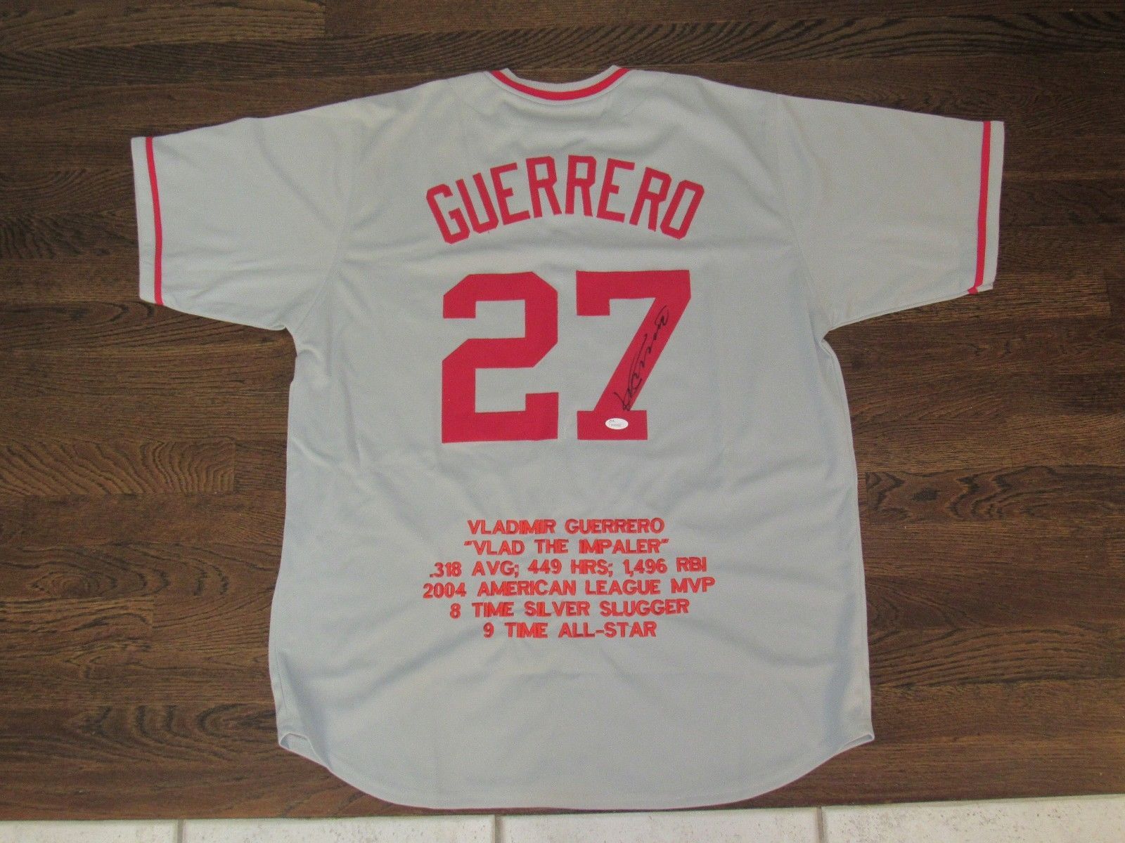 VLADIMIR GUERRERO MVP HOF ANAHEIM ANGELS SIGNED AUTO JERSEY JSA AUTHENTIC - $247.49