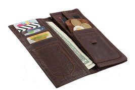 Men&#39;s Bifold Leather ID Credit Card Holder Clutch  Billfold Purse Wallet Gift - £14.93 GBP