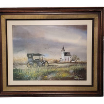 1970&#39;s Austin Texas watercolor &quot;the Preacher&#39;s car&quot; By Robert William&quot;Windy&quot; Win - £154.68 GBP