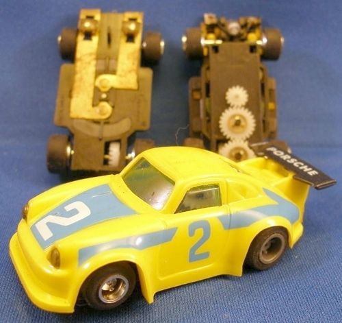 Rare 1970s Foreign HO Yellow PORSCHE CARRERA Slot Car - $49.99