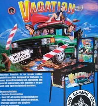 Vacation America Pinball Flyer Home Edition Original Vintage Promo Artwork Sheet - £17.56 GBP