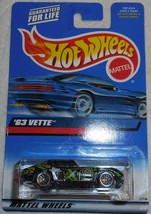 2000 Mattel Wheels #174 &quot;&#39;63 Vette&quot; Mint Vehicle On Sealed Card - £2.36 GBP