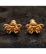 Butterfly Pierced Earrings Nickel Free Hypo Allergenic Light Weight Gold... - £15.58 GBP