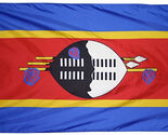 Swaziland (Eswatini) - 3'X5' Nylon Flag - Nylon, 3' x 5', Without Fringe... - $61.20