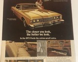 1973 Ford Galaxie LTD Brougham Vintage Print Ad Advertisement pa12 - £6.30 GBP
