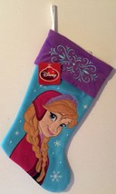 Disney Frozen ANNA Christmas Stocking 16" - Cute Applique Design - New - $14.94