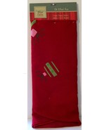 Northcrest Home 48&quot; Felt Tree Skirt - Red With Applique And Embroidered ... - £15.80 GBP