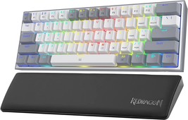 Redragon K617 60% Rgb Keyboard P035 Wirst Rest Bundle - £43.94 GBP