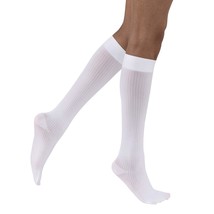 JOBST soSoft, Knee High Compression Socks, Ribbed, 8-15 mmHg, White, MD - £31.96 GBP