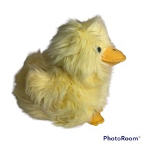 Wishpets Fluffy Yellow Duck Plush Stuffed Animal 1999 Toy Vintage Easter Gift - $17.02