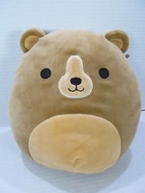 Squishmallow 8” Baron the Bear Tan Light Brown Plush Stuffed Animal KellyToy EUC - £13.23 GBP