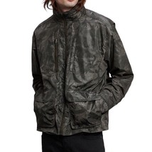 John Varvatos Star USA Men's Long Sleeve Jones Camo Hooded Shell Jacket Fatigue - £133.22 GBP