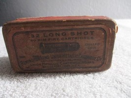 Vintage .32 Long Rifle Vintage Empty Ammo Box Remington Arms Company 2 p... - £24.46 GBP