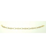 14k Yellow Gold Bracelet with Genuine Natural Oval Opals (#J3692) - £513.74 GBP