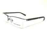 Dolce &amp; Gabbana Eyeglasses Frames DG1249 1234 Brown Silver Rectangle 55-... - £74.79 GBP