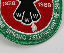 Vintage 1988 Colonneh 137 Spring Fellowship WWW OA Boy Scouts BSA Camp Patch - £9.32 GBP