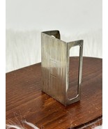 Vintage Napier Sterling Silver Open Back Matchbox Holder No Mono - $36.99