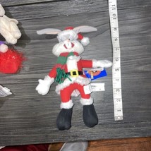 Looney Tunes Christmas Bugs Bunny Plush Stuffed Animal Santa 1998 Play b... - $31.53